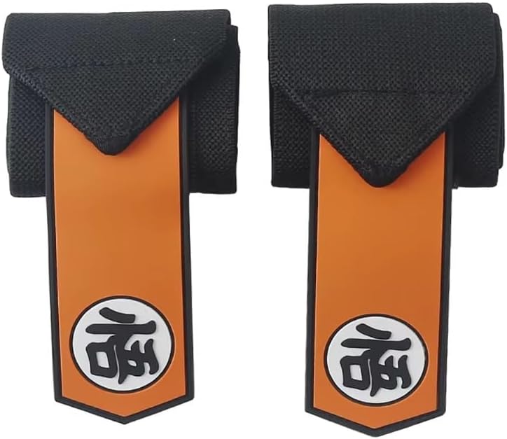 Crown Anime Wrist Wraps Lifting Straps 24" for Men and Women - 1 Pair Each, Gym Accessories Support Weightlifting, and Improve Workout - Image 1